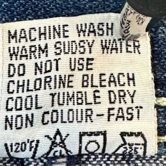 VTG 80s Jean Denim A-Line Maxi Skirt Button Front Sz 9/10 Gitano Retro Western - Picture 6 of 7